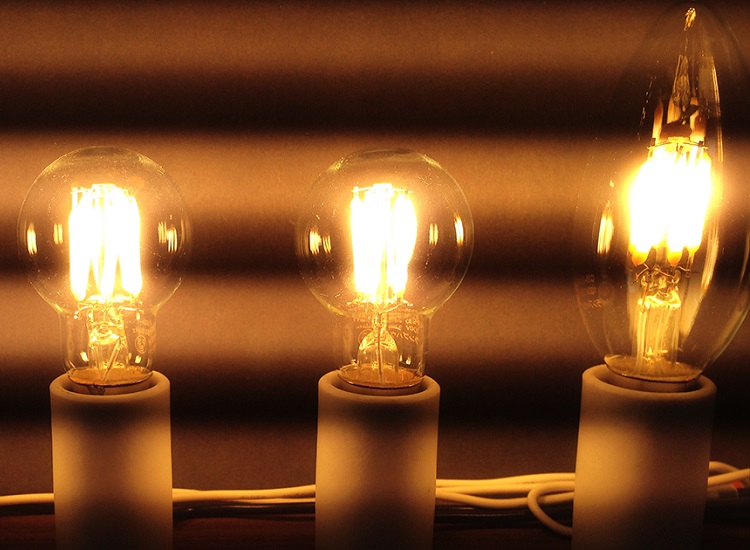 フリッカーのあるLED電球